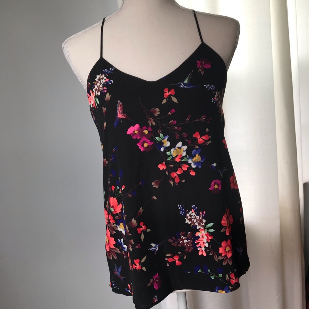 Express floral spaghetti strap tank